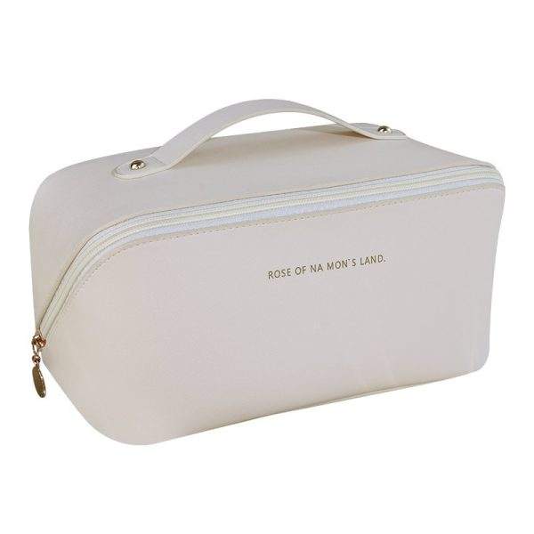 PU Pillow Makeup Bag Travel Large Capacity Toiletry Bag Desktop Cosmetic Organizer Pouch High-Value Storage Bag
