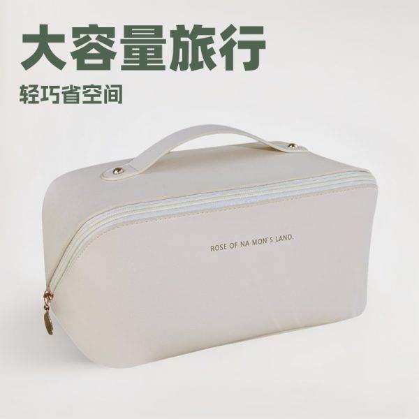 PU Pillow Makeup Bag Travel Large Capacity Toiletry Bag Desktop Cosmetic Organizer Pouch High-Value Storage Bag